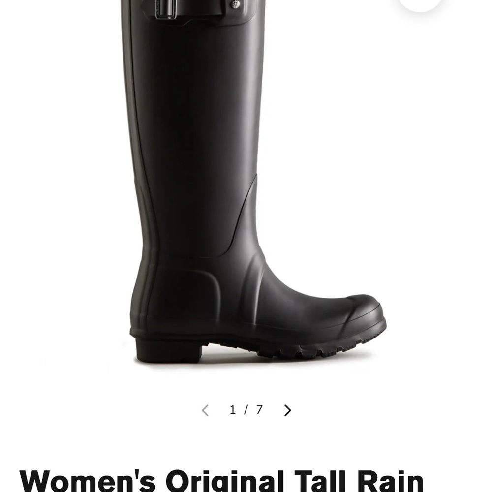 Hunter Women's Black Original Tall Rain Boots BRAND NEW